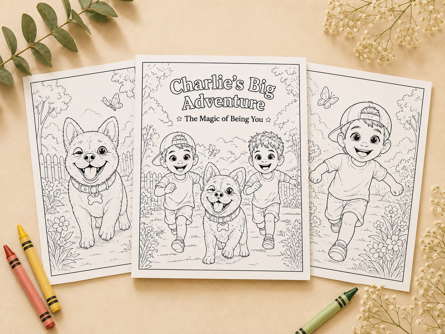 Charlie's Big Adventures Coloring Pages